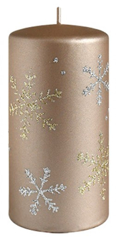 Svíčka FROST VÁLEC vánoční d7x10cm