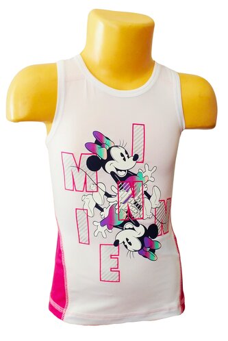 Dívčí elastické tílko MINNIE, bílá, velikost: 116