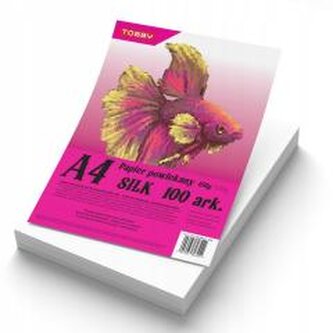 Papier kredowy powlekany A4 150 g/m silk 100 ark Papier kredowy powlekany A4 150 g/m silk 100 ark
