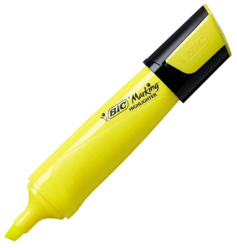 Zakreślacz Flat Highlighter żółty neon, BiC