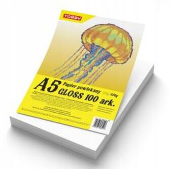 Papier kredowy powlekany A5 350 g/m gloss 100 ark Papier kredowy powlekany A5 350 g/m gloss 100 ark