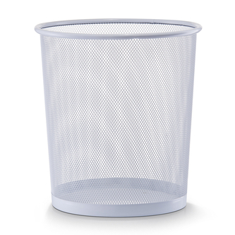 Zeller Kancelářský koš kov 15l bílý