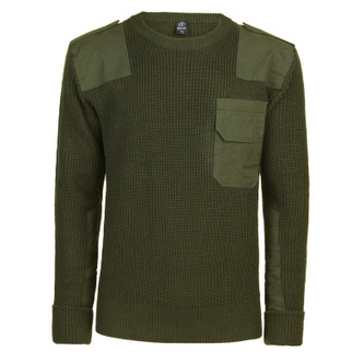 Pánský svetr BW Pullover Brandit, olivový, L