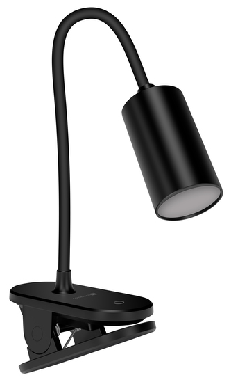 CONNECT IT CLIP 2 stolní Led lampička s klipem ČERNÁ