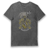 Bioworld Tričko pánské, Hufflepuff/Mrzimor šedé, Harry Potter Velikost: XL