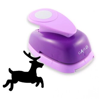 Děrovač fialový - jelen, velikost motivu cca 20mm