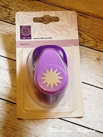 Děrovač fialový - sluníčko, velikost motivu 15 mm