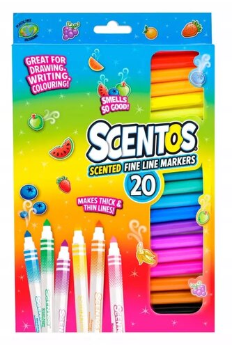 Scentos. Pachnące flamastry. 20 kolorów