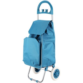 EXCELLENT HOUSEWARE Nákupní taška na kolečkách 40 l světle modrá KO-CM6000040