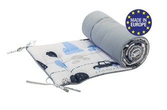 Bomimi MANTINEL do postýlky 180 cm, AUTÍČKA, MODRÁ