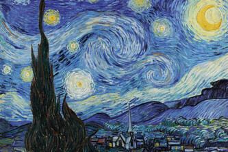 Plakát, Obraz - Vincent van Gogh - Starry Night, 120 × 80 cm