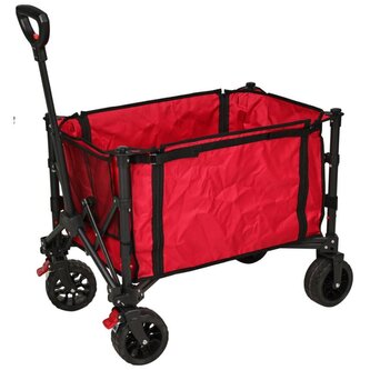 XQMAX Plážový vozík skladací 120 l červený KO-CM6000100