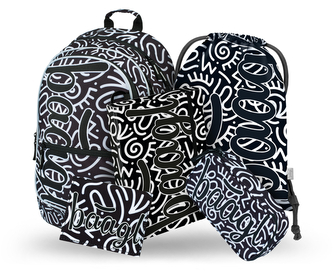 BAAGL 5 SET Core Element: batoh, penál, sáček, desky, peněženka