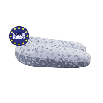 Bomimi ADOS kojící polštář 150x30, LESNÍ ZVÍŘÁTKA, ŠEDÁ