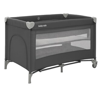 Dětská cestovní postýlka se závěsným lůžkem Lift Baby Mix šedá
