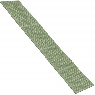 Turistická karimatka 182x60 cm SPRINGOS PM0010 zelená/šedá