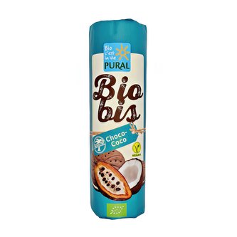 Sušenky kakaové s kokosovým krémem 300 g BIO   PURAL
