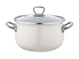 SMALTOVANÝ HRNEC BLISS 20CM 3,8L KRÉMOVÝ