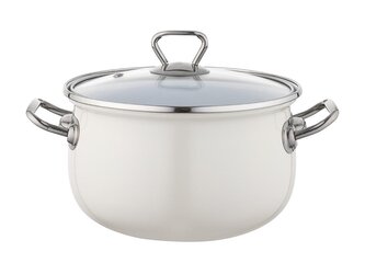 SMALTOVANÝ HRNEC BLISS 20CM 3,8L KRÉMOVÝ