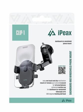 iPEAX Držák do auta na palubní desku clip-1 černý