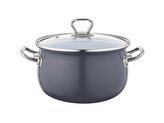 SMALTOVANÝ HRNEC BLISS 16CM 2,1L TMAVĚ ŠEDÝ