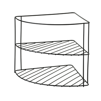 MODERN KITCHEN Półka narożna metal22,5x22,5xh21,5cm MODERN KITCHEN Półka narożna metal22,5x22,5xh21,5cm