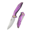 Kubey KB235D Nova vreckový outdoorový nôž 9,3 cm, fialová, titán