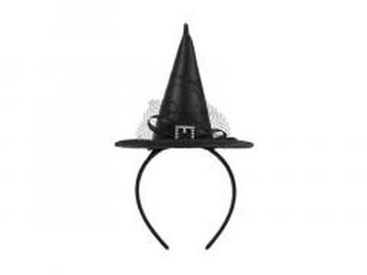 Opaska Kapelusz Czarownicy 17x28cm czarny