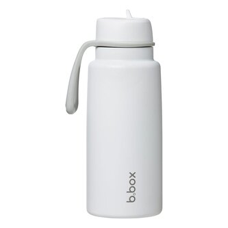 Nerezová termolahev s brčkem 1l - white out