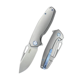 Kubey KB360A Tityus vreckový nôž 8,6 cm, šedá, titán
