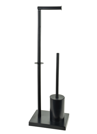 ZAC Stojak na papier ze szczotką WC20,5x16x65cm czarny
