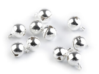 Rolničky Ø10 mm - 20 ks - 1 stříbrná