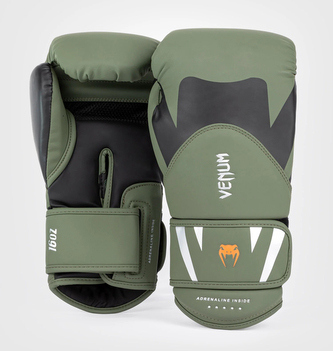 Boxerské rukavice Venum Challenger 4.0 khaki Velikost: 14oz