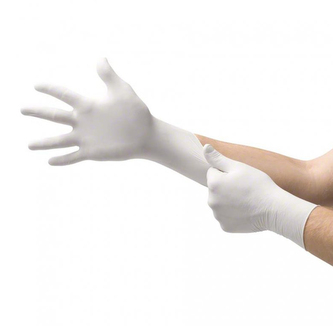 Jednorázové nitrilové zdravotnické rukavice Mercator Medical NITRYLEX bílé 100 ks Velikost: L