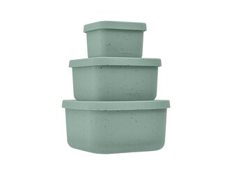 Sada boxů na svačinu 3 ks Platinum Silicone Sage