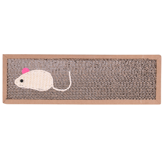 DOCHTMANN Škrabadlo pro kočky kartonové motiv Myš