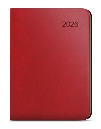 Týdenní diář 2026 Zoro Vivella A5 bordó