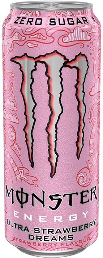 Monster Energy Ultra 500 ml Příchuť: jahoda
