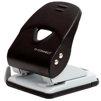 Děrovačka Q-Connect, 40 listů, černá