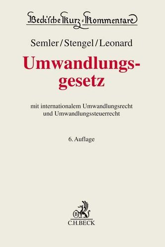 Umwandlungsgesetz. UmwG