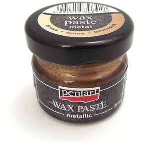 Pasta woskowa Wax Paste metaliczna brązowa 20ml. 4428, Pentart