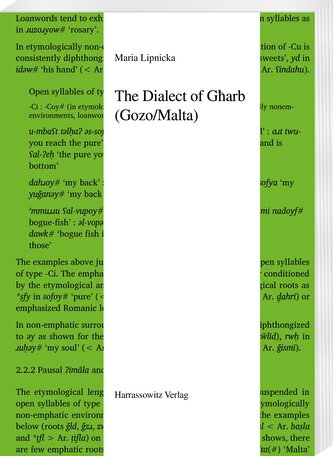 The Dialect of G¿arb (Gozo/Malta)
