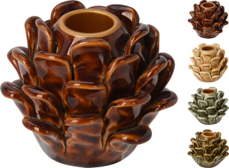 ŚWIECZNIK SZYSZKA 6,5CM 4 RODZAJE