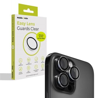 Mobile Origin Easy Lens guards, clear - iPhone 16 Pro/16 Pro Max