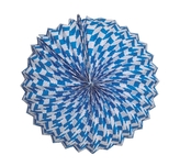 Kulatý lampion Oktoberfest – modro-bílý 25 cm