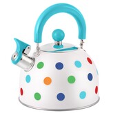 HOME ELEMENTS-HR čajová konvice Schangzher s barevnými puntíky a modrou rukojetí 2,5l