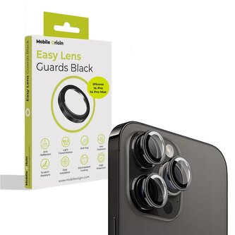 Mobile Origin Easy Lens guards, black - iPhone 14 Pro / 14 Pro Max