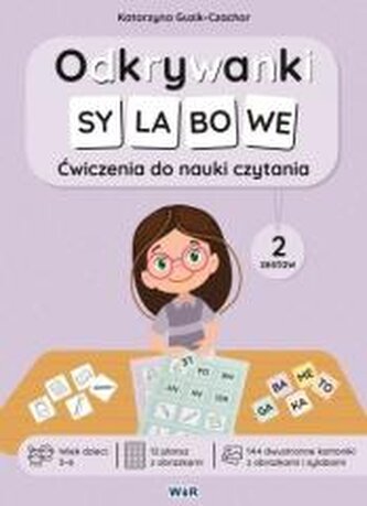 Odkrywanki Sylabowe ćwiczenia do nauki czytania zestaw 2 Odkrywanki Sylabowe ćwiczenia do nauki czytania zestaw 2