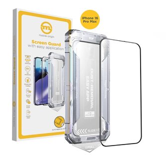 Mobile Origin Yellow Screen Guard with easy application, iPhone 16 Pro Max