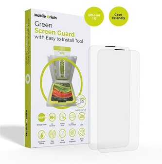 Mobile Origin Screen Guard with easy applicator, 2 pack - iPhone 16